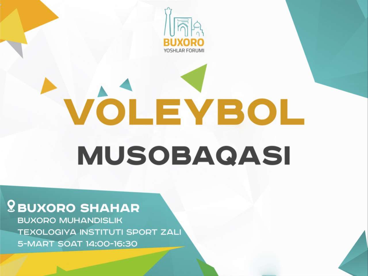 VOLEYBOL musobaqasi (qizlar) 