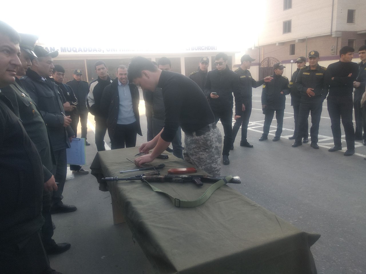 2025-yilning13-yanvar kuni "Harbiy vatanparvarlik oyligi" da tashkil etilgan "VATAN HIMOYACHILARI" kuni munosabati bilan harbiy sport musobaqasi